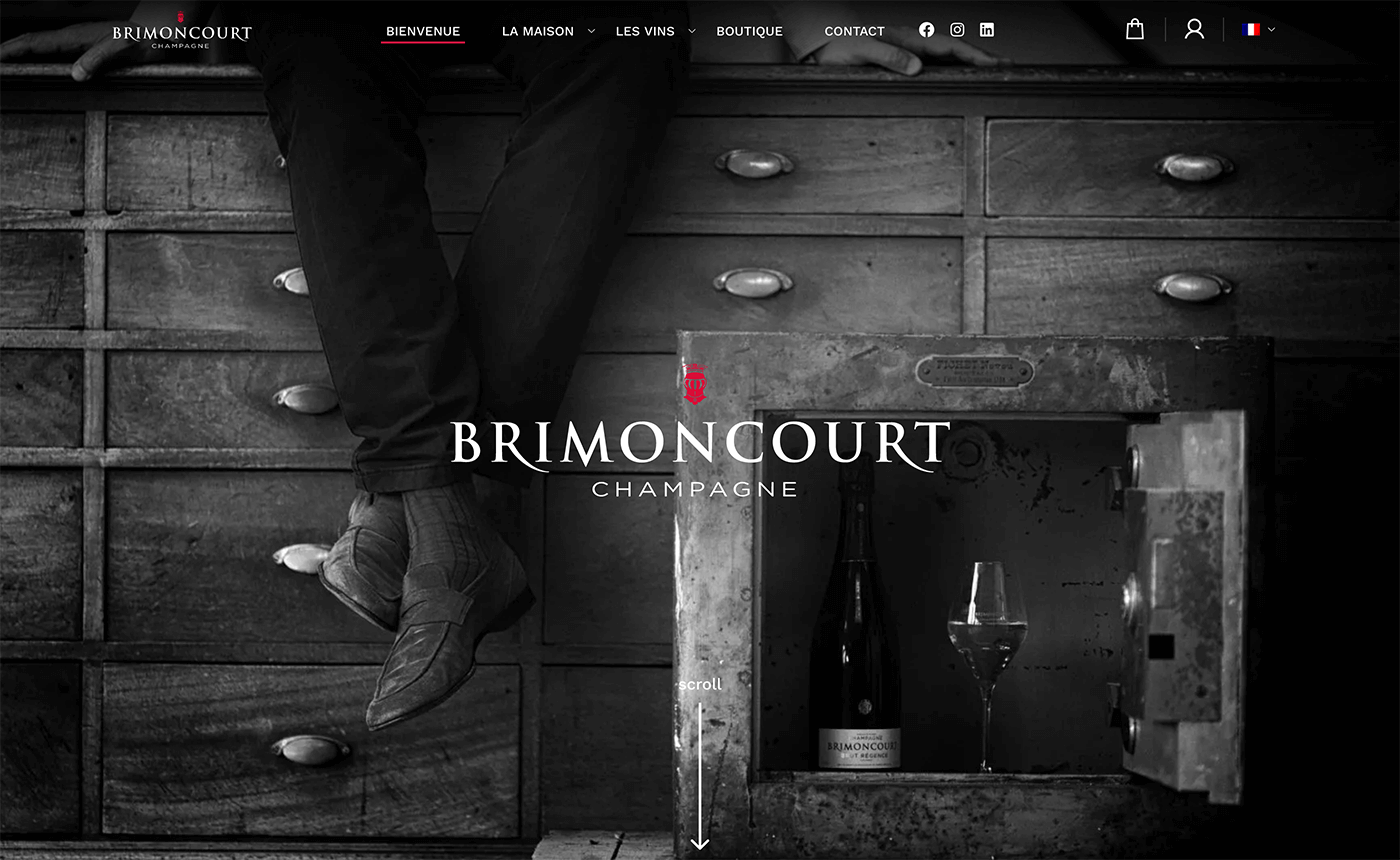 screencapture du projet web Brimoncourt